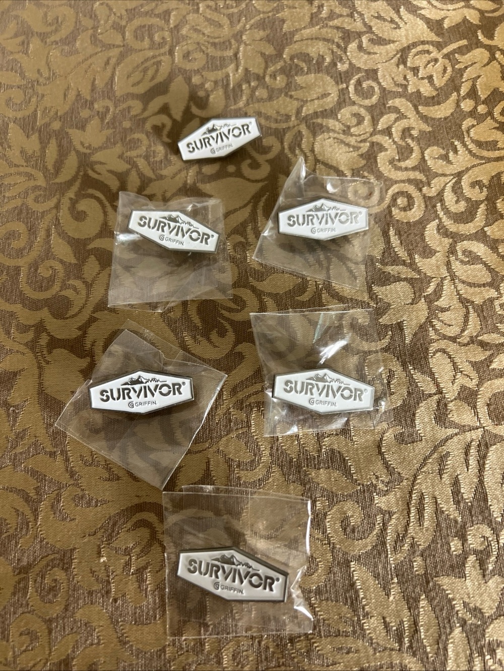 Lot Of 6 Survivor Griffin Pins Technology Mountains